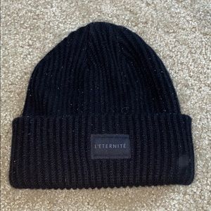 black beanie